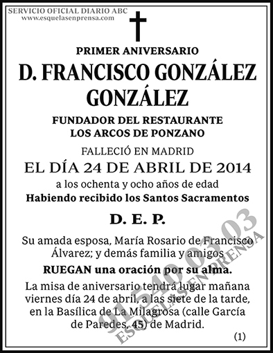 Francisco González González